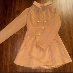 Women's Vintage Winter Coat a Line Overcoat Double Breasted Peacoat,
